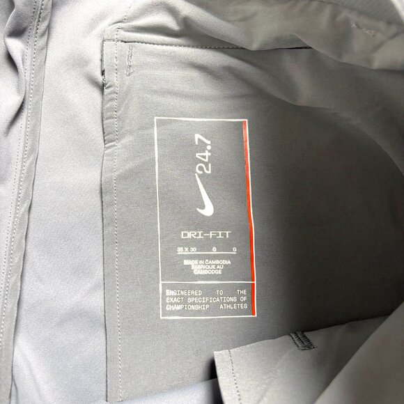 Nike 24.7 Golf PerfectStretch Pants Gray NWT 35x30 Standard Fit $125 MSRP - Picture 4 of 8